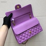 Chanel Lambskin Flap bag 25cm Purple - 5