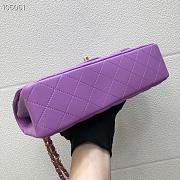 Chanel Lambskin Flap bag 25cm Purple - 4