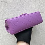 Chanel Lambskin Flap bag 20cm Purple - 5