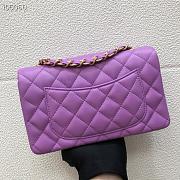 Chanel Lambskin Flap bag 20cm Purple - 6