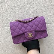 Chanel Caviar Flap bag 20cm Purple - 1