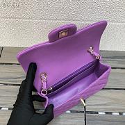 Chanel Caviar Flap bag 20cm Purple - 2