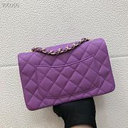 Chanel Caviar Flap bag 20cm Purple - 6