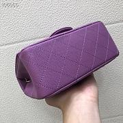 Chanel Caviar Flap bag 17cm Purple - 6