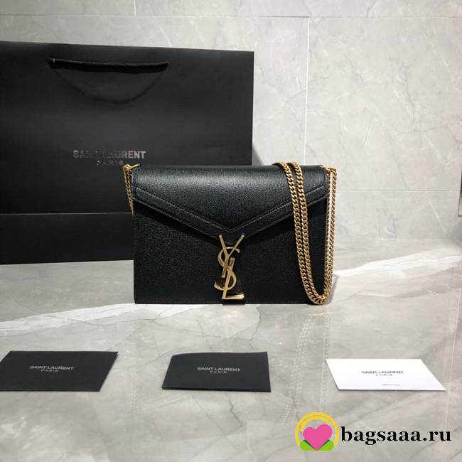 YSL Saint Laurent Cassandra Clasp Bag Caviar - 1