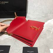 YSL Saint Laurent Cassandra Clasp Bag Red - 2