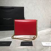 YSL Saint Laurent Cassandra Clasp Bag Red - 5