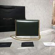 YSL Saint Laurent Cassandra Clasp Bag Green - 6