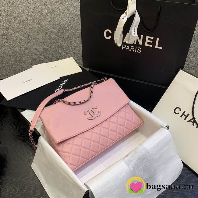 Chanel Caviar Shoulder bag Pink 32cm - 1
