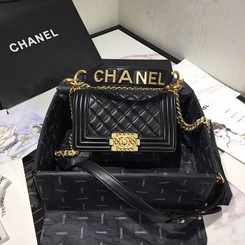 Chanel Leboy Bag Lambskin 20cm Black