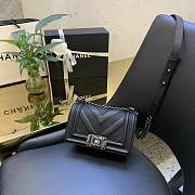 Chanel V Boy Bag 20cm Black - 1