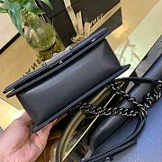 Chanel V Boy Bag 20cm Black - 4