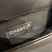 Chanel V Boy Bag 20cm Black - 6