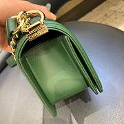 Chanel V Boy Bag 20cm Green - 2