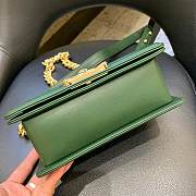 Chanel V Boy Bag 20cm Green - 4