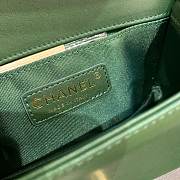Chanel V Boy Bag 20cm Green - 6