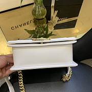 Chanel V Boy Bag 20cm White - 2