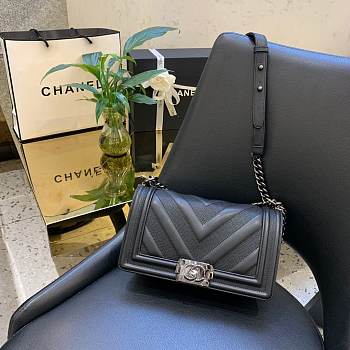 Chanel V Boy Bag 25cm Black
