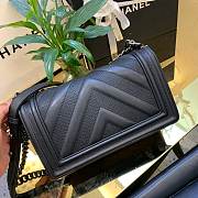 Chanel V Boy Bag 25cm Black - 3