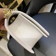 Chanel V Boy Bag 25cm White - 5
