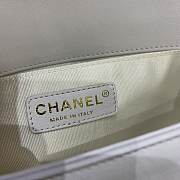 Chanel V Boy Bag 25cm White - 6