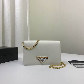 Prada Chain Strap Mini Bag 18CM White