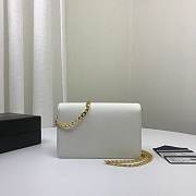 Prada Chain Strap Mini Bag 18CM White - 2