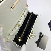 Prada Chain Strap Mini Bag 18CM White - 3