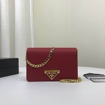 Prada Chain Strap Mini Bag 18CM Red