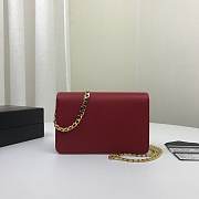 Prada Chain Strap Mini Bag 18CM Red - 3