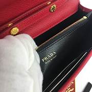 Prada Chain Strap Mini Bag 18CM Red - 5