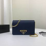 Prada Chain Strap Mini Bag 18CM Blue - 1