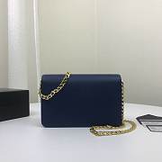 Prada Chain Strap Mini Bag 18CM Blue - 3