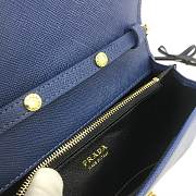 Prada Chain Strap Mini Bag 18CM Blue - 5