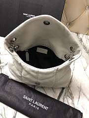 YSL Puffer Handbag 29cm White - 6