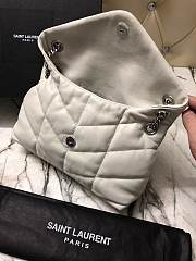 YSL Puffer Handbag 29cm White - 3