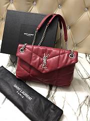 YSL Puffer Handbag 29cm Red - 1