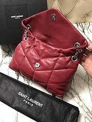 YSL Puffer Handbag 29cm Red - 6