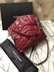 YSL Puffer Handbag 29cm Red - 4