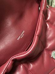 YSL Puffer Handbag 29cm Red - 5