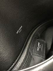 YSL Puffer Handbag 35cm Black Sliver Hardware - 2