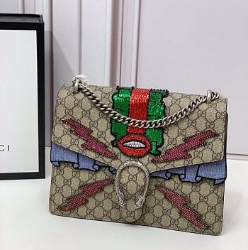 Gucci Dionysus Embroidery Handle Bag 30cm
