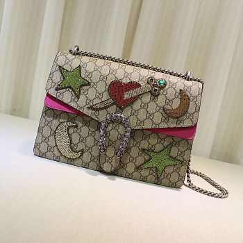 Gucci Dionysus Embroidery Handle Bag 30cm 001