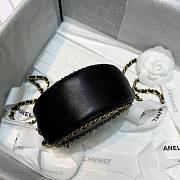 Chanel Round Chain Bag 12cm Black - 6