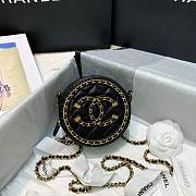 Chanel Round Chain Bag 12cm Black - 2