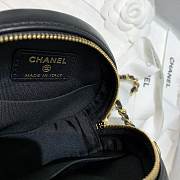 Chanel Round Chain Bag 12cm Black - 4