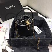 Chanel Small Drawstring Bag Calfskin - 1