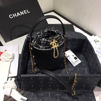 Chanel Small Drawstring Bag Calfskin