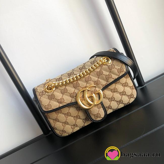 Gucci Marmont Matelasse Mini Bag 22cm Black - 1