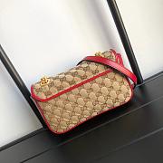 Gucci Marmont Matelasse Mini Bag 22cm Red - 4